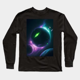 Planets Lights In Space Long Sleeve T-Shirt